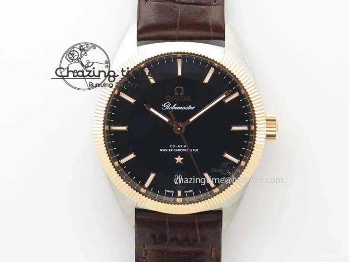 0517 Sophisticated Planet Ocean Master Chronometer Chrono SS OM 1:1 Best Edition Orange On SS Bracelet A 8156